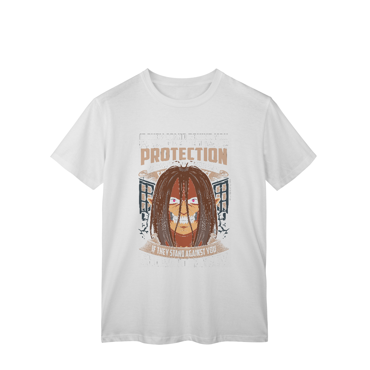 Camisa T-Shirt Classic Titã Eren – O Poder do Titã de Ataque