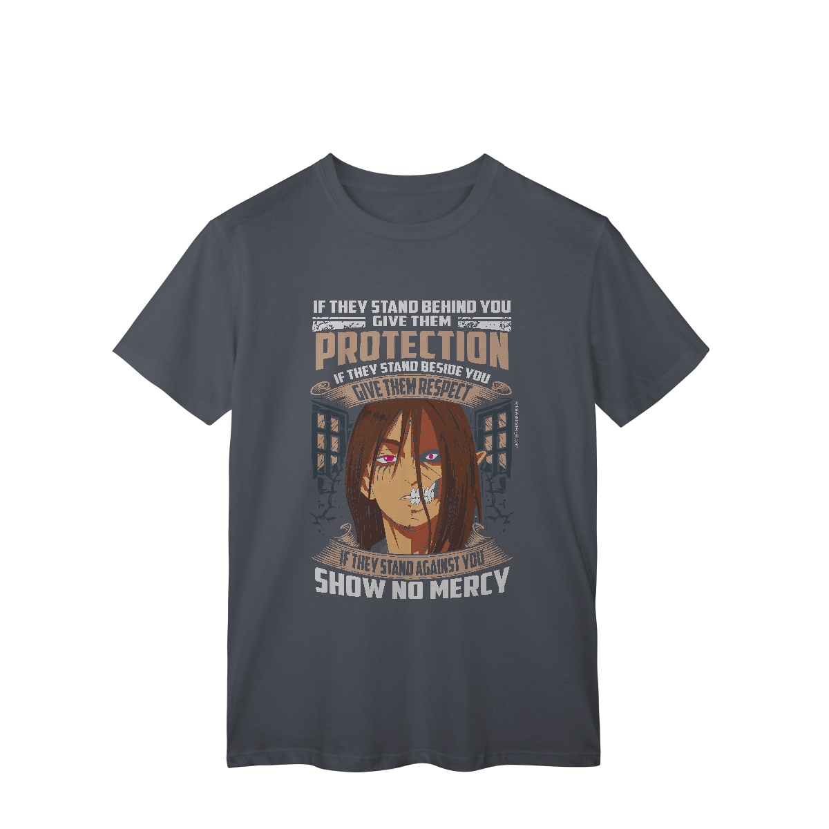 Camisa T-Shirt Classic Eren & Titan – Dualidade, Fúria e Liberdade