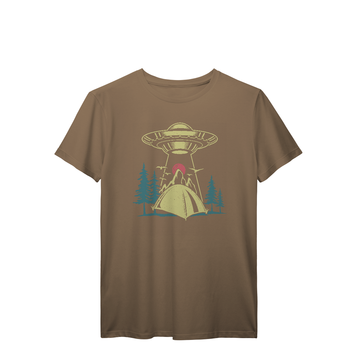 Camiseta T-Shirt Prime Aliens Abduzindo Barraca