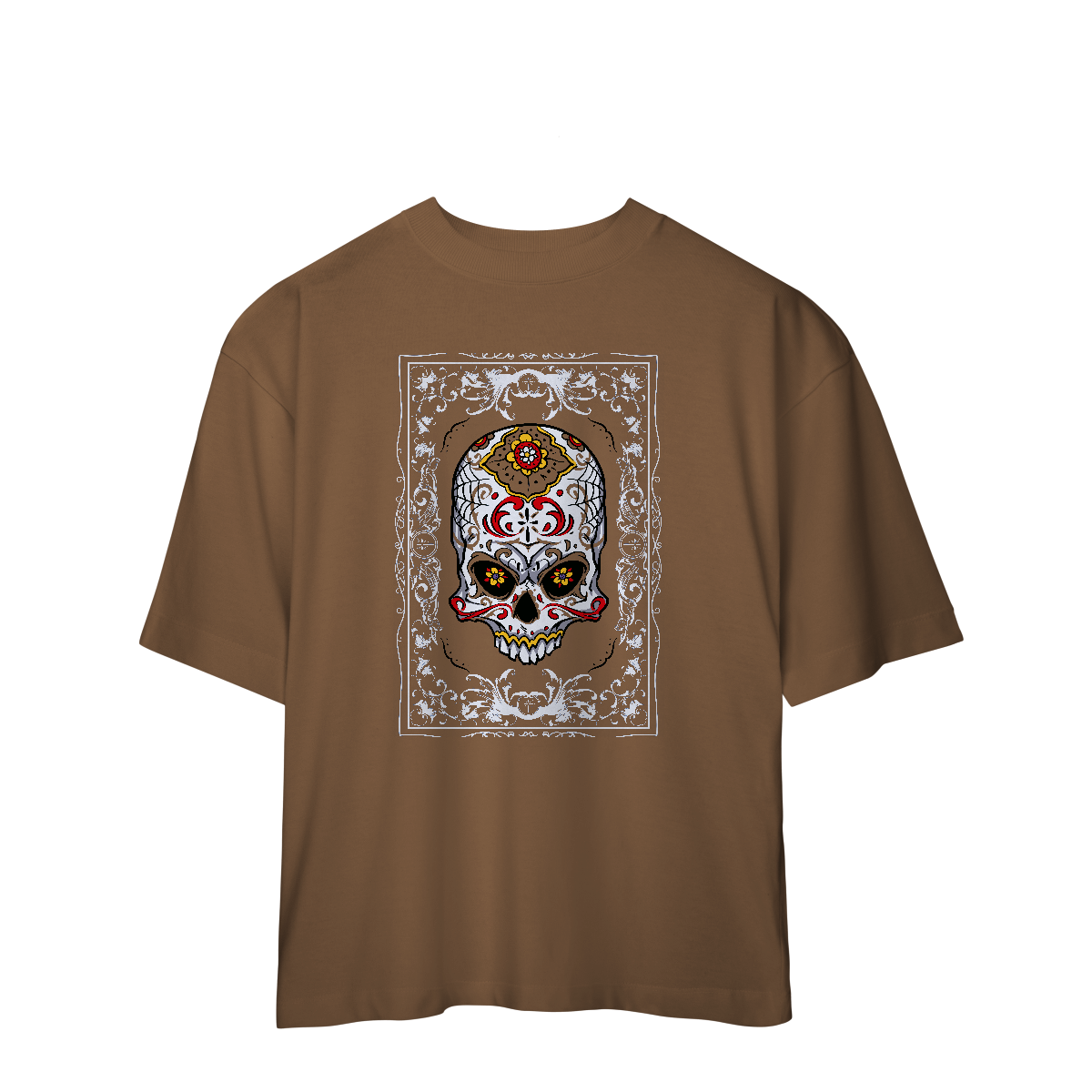 Camiseta Oversized Caveira Mexicana