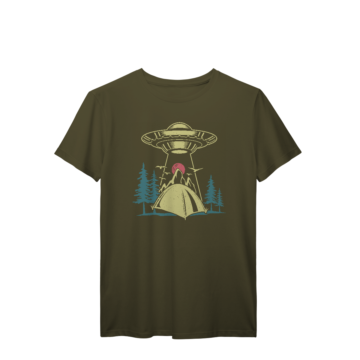 Camiseta T-Shirt Prime Aliens Abduzindo Barraca