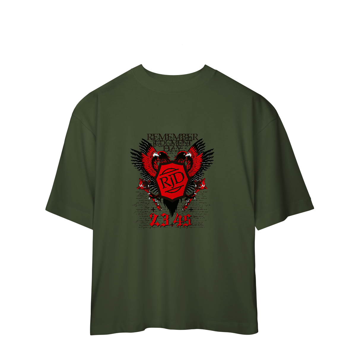Camiseta Oversized Remember judgment Day